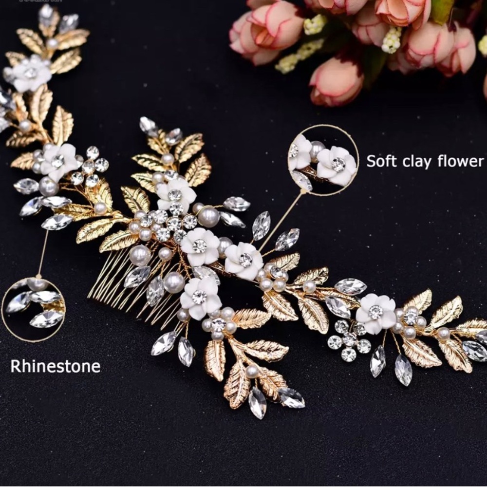 Bridesmaid Hair Pins, Bridesmaid Hair Accessory, Bridal Party Gift, Gift…